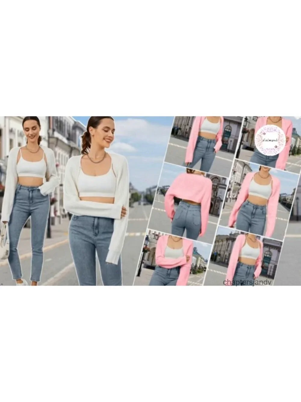 Ribbed Knit Crop Bolero Shrug Open Front Drop Shoulder Long Sleeve Cardigan
